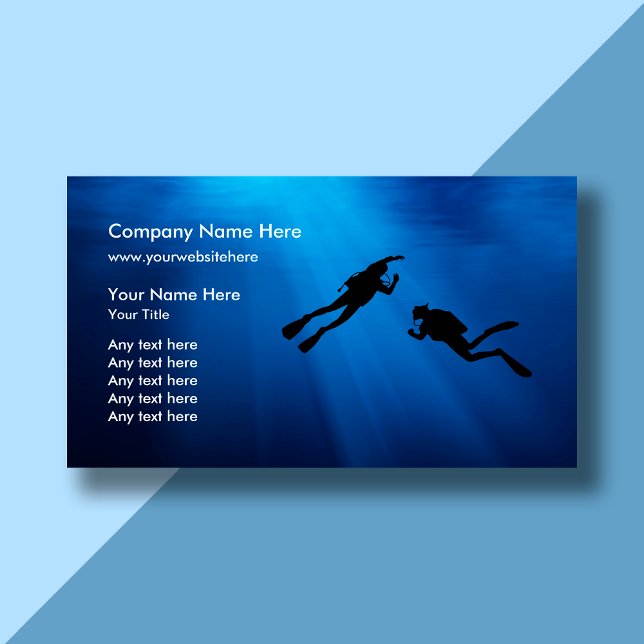 Scuba Diving Business Cards Template (Creator Uploaded)
