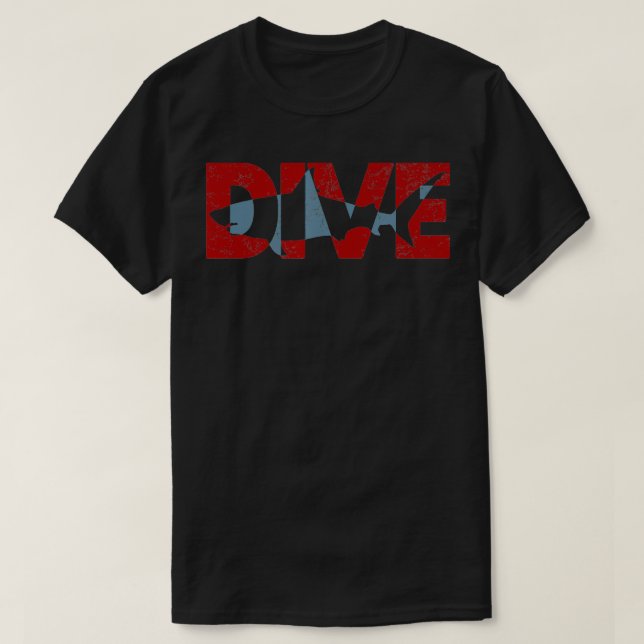 SCUBA Diving Cage Dive Gear Gift  T-Shirt (Design Front)