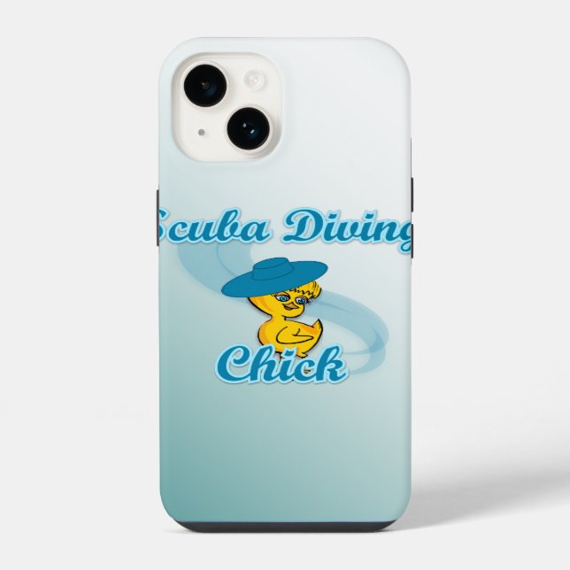 Scuba Diving Chick #3 iPhone Case (Back)