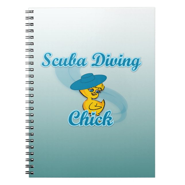 Scuba Diving Chick #3 Notebook (Front)