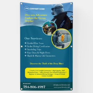 Scuba Diving Course Custom Banner