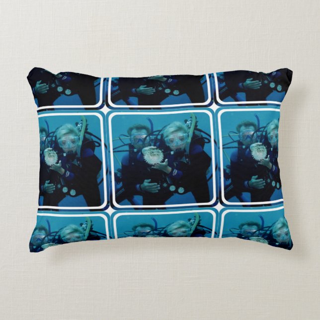 Scuba Diving Decorative Cushion (Front)