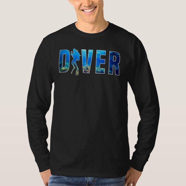 Scuba Diving Dive Scuba Diver  T-Shirt (Front)