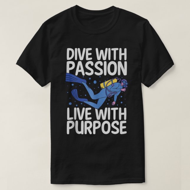 Scuba Diving Diver  1  T-Shirt (Design Front)