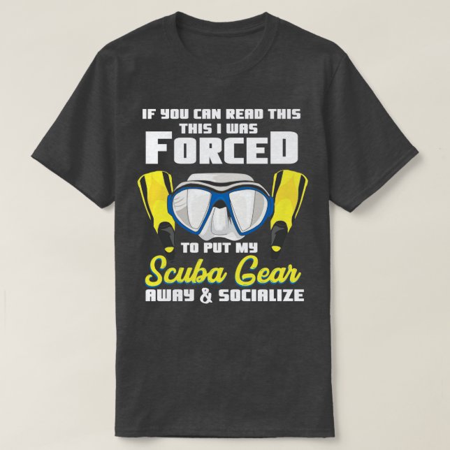 Scuba Diving Diver Snorkelling Instructor Gift Ide T-Shirt (Design Front)