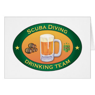 Scuba Diving Drinking Team