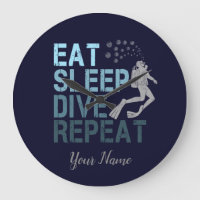 Scuba Diving Eat Sleep Dive Repeat saying