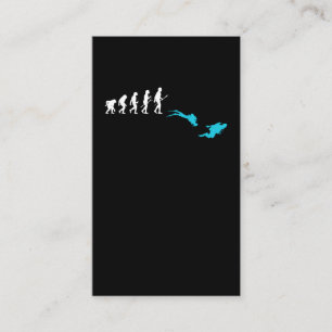 Scuba Diving Evolution Diver Business Card