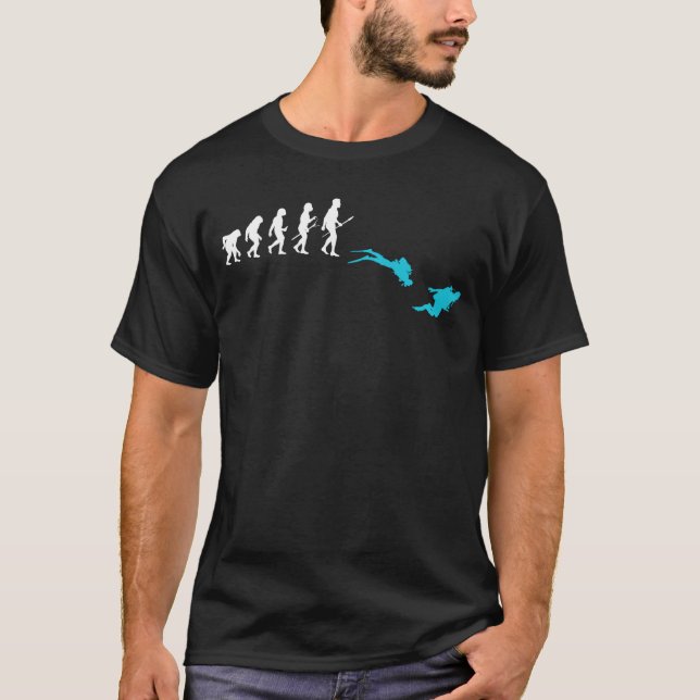 Scuba Diving Evolution Diver T-Shirt (Front)