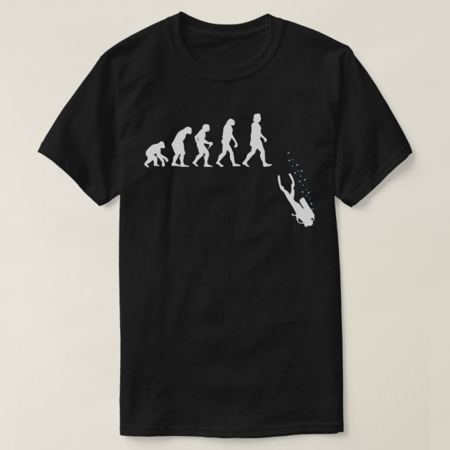 Scuba Diving Evolution Underwater Scuba Diver Gift T-Shirt (Design Front)