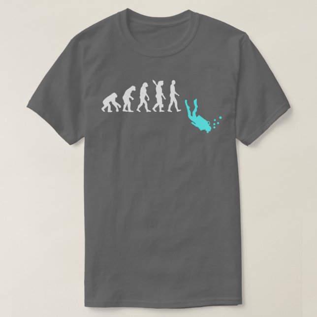 Scuba Diving Evoulution T-Shirt (Design Front)