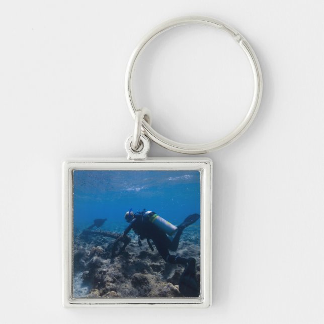 Scuba Diving Excavation Key Ring (Front)