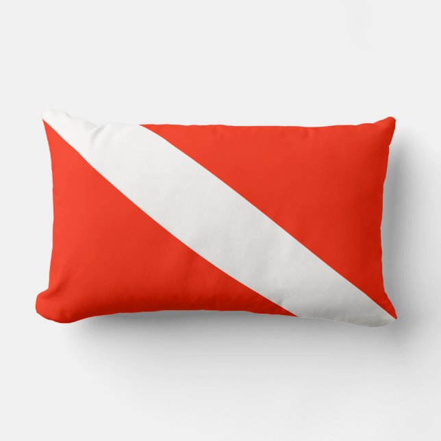 Scuba Diving Flag Lumbar Cushion (Front)