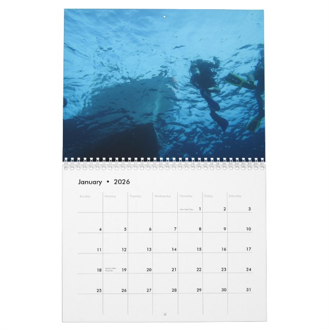Scuba Diving Florida 2012 Calendar (Jan 2026)