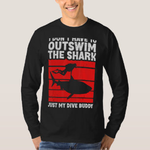 Scuba Diving For Men Women Shark Diving Buddy T-Shirt
