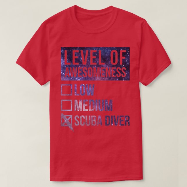 Scuba Diving Funny Art Level Of Scuba Diving 1 T-Shirt (Design Front)