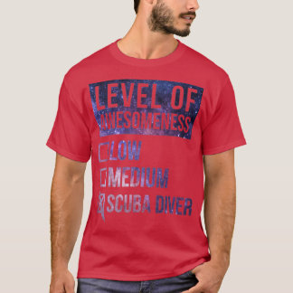 Scuba Diving Funny Art Level Of Scuba Diving 1 T-Shirt