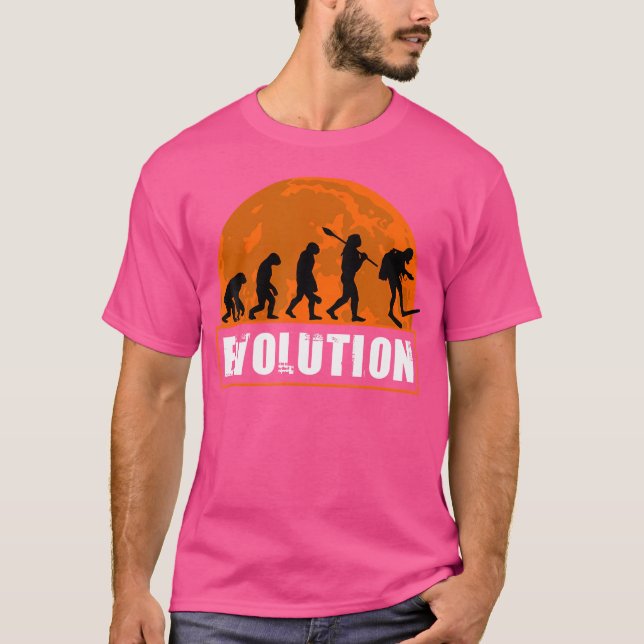 Scuba Diving Funny Human Evolution T-Shirt (Front)