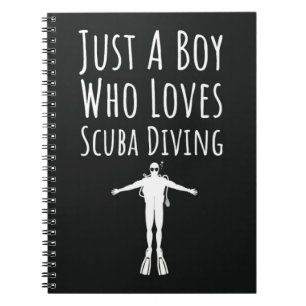 Scuba Diving Gifts For Kids Diver Ocean Snorkellin Notebook