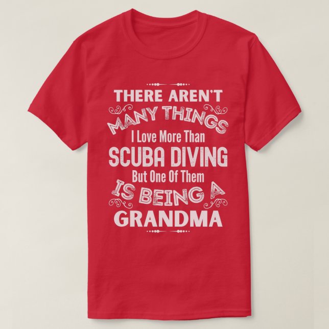Scuba Diving Grandma 1 T-Shirt (Design Front)