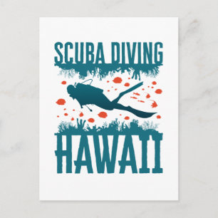 Scuba Diving Hawaii Souvenir Postcard