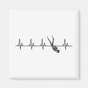SCUBA Diving Heartbeat Magnet