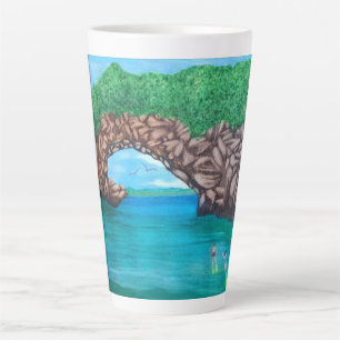 Scuba Diving In Paradise Latte Mug
