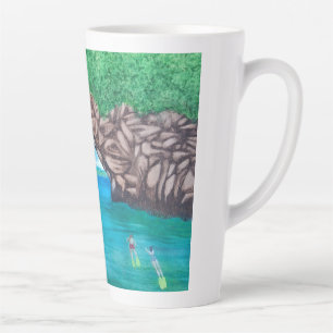 Scuba Diving In Paradise  Latte Mug
