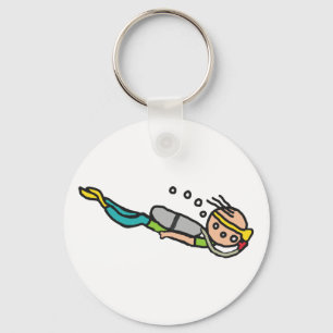 Scuba Diving Key Ring