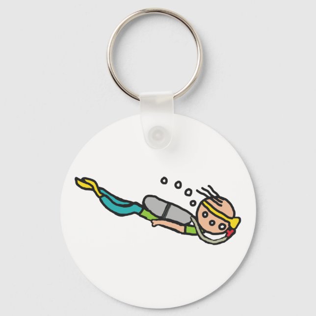 Scuba Diving Key Ring (Front)