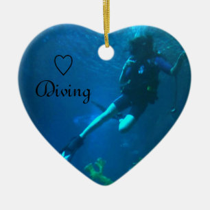 Scuba Diving - Life to Dive Ceramic Tree Decoration