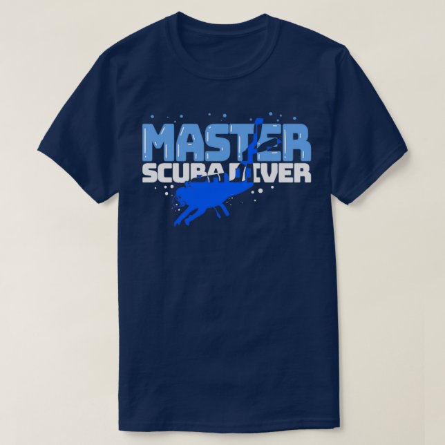 SCUBA DIVING Master Scuba Diver T-Shirt (Design Front)