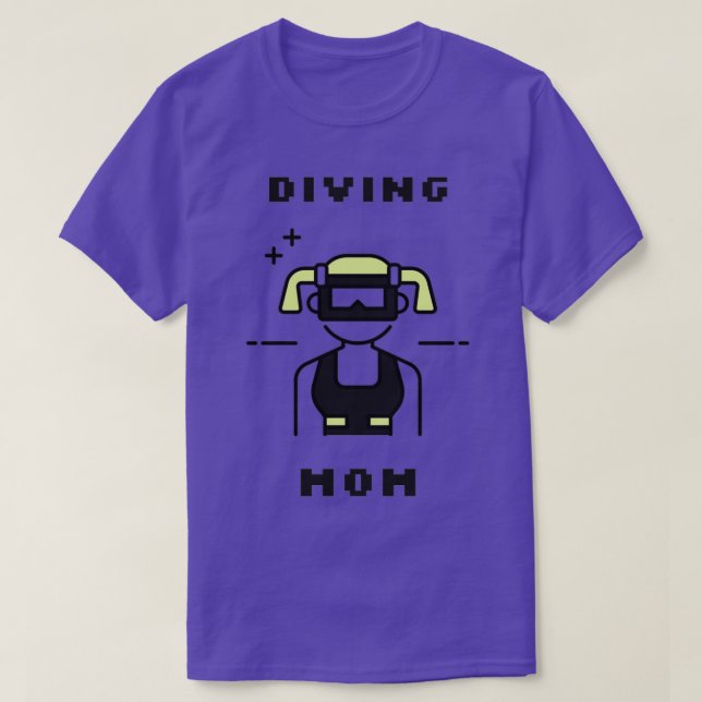 Scuba Diving Mum T-Shirt (Design Front)