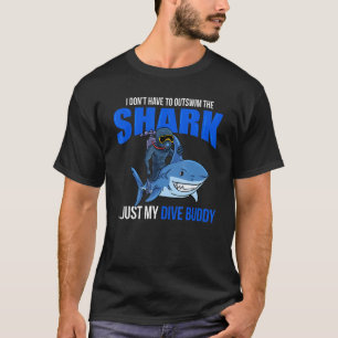 Scuba Diving Shark Buddy Deep Sea Diving Snorkelin T-Shirt