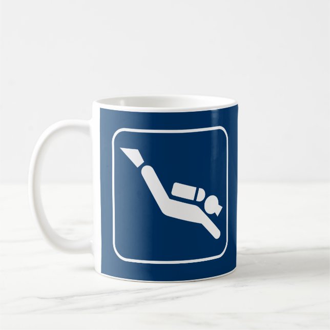 Scuba Diving Symbol Mug (Left)