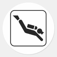 Scuba Diving Symbol Sticker