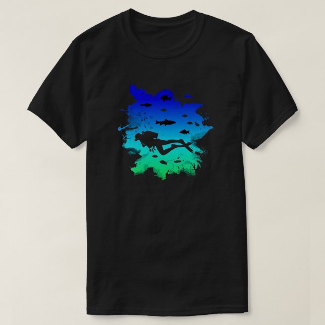Scuba Diving T-Shirt (Design Front)