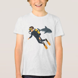 Scuba diving Tri-Blend shirt