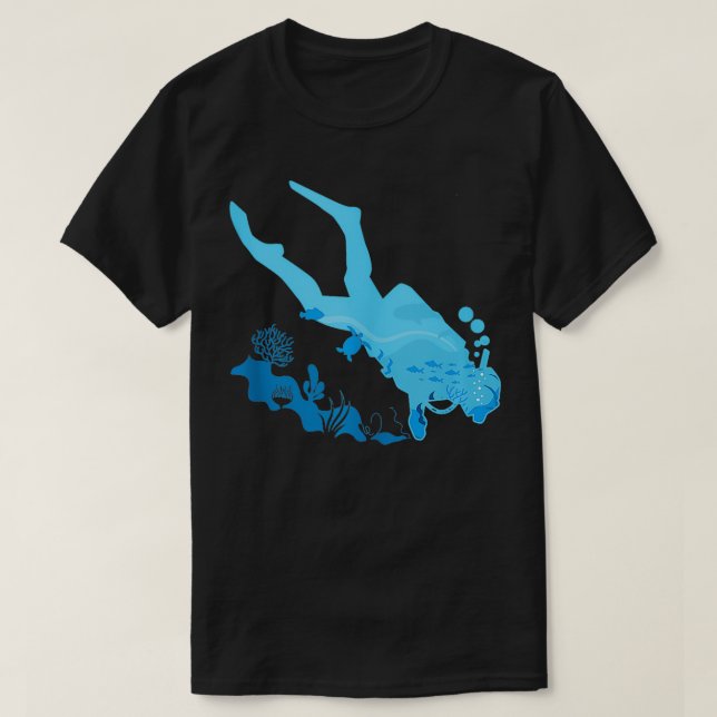 Scuba Diving Underwater Ocean Lover Scuba Diver Tr T-Shirt (Design Front)