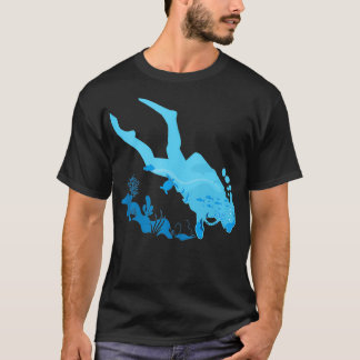Scuba Diving Underwater Ocean Lover Scuba Diver Tr T-Shirt