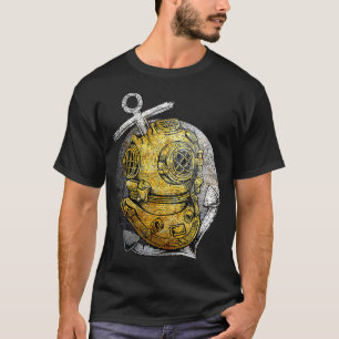 Scuba Diving Vintage Helmet Diver  T-Shirt