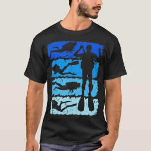 Scuba Diving Vintage Retro Scuba Diver Dive  T-Shirt