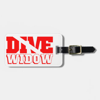 Scuba Diving Widow Luggage Tag