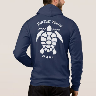 Scuba Diving Wit Sea Turtle - Turtle Town Maui Hoodie