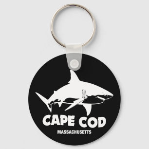 Scuba Diving With great White Sharks - Cape Cod Key Ring