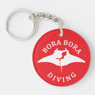 Scuba Diving With Manta Rays At Bora Bora Key Ring