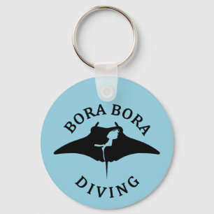 Scuba Diving With Manta Rays At Bora Bora Key Ring