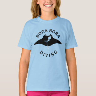 Scuba Diving With Manta Rays At Bora Bora T-Shirt