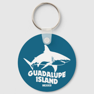 Scuba Diving With Sharks Guadalupe Island Key Ring