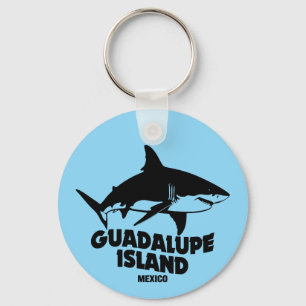 Scuba Diving With Sharks Guadalupe Island Key Ring